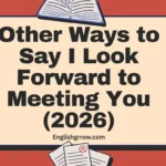 Other Ways to Say I Look Forward to Meeting You: 55 Professional & Polite Alternatives (2026)