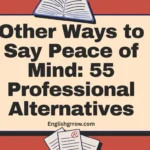 Other Ways to Say Peace of Mind: 55 Professional & Polite Alternatives (2026)