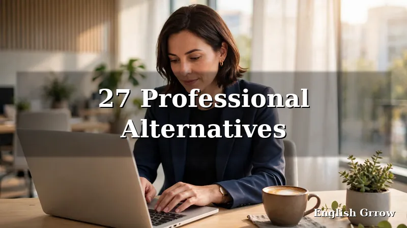 Professional writing a polite business email on a laptop in a bright office