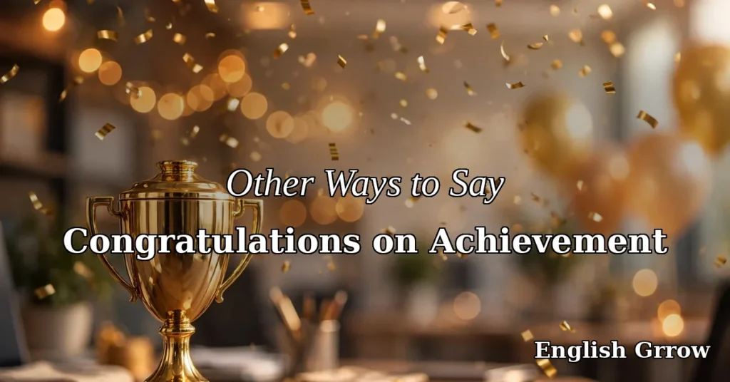 27 Other Ways to Say Congratulations on Achievement: Professional & Polite Alternatives (2026)