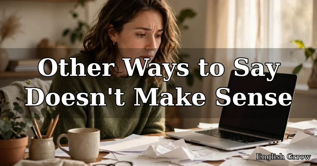 28 Other Ways to Say Doesn’t Make Sense: Professional & Polite Alternatives (2026)