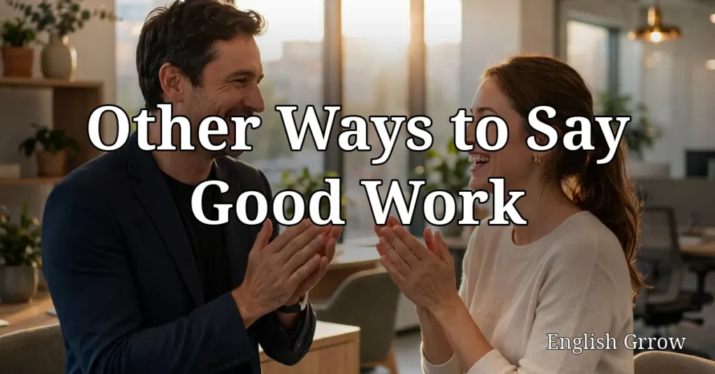 25 Other Ways to Say Good Work: Professional & Polite Alternatives (2026)