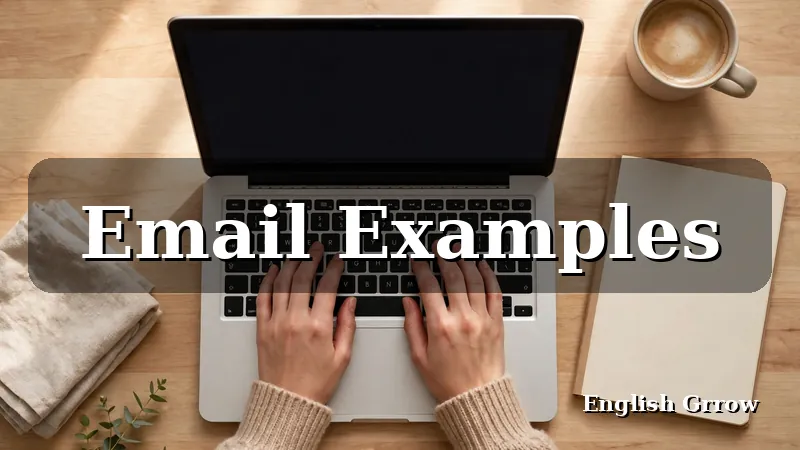 Professional writing a polite business email on a laptop