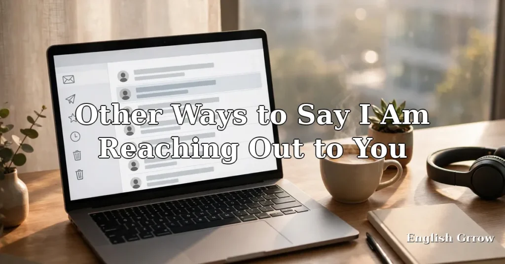 Professional ways to say I am reaching out to you in business emails