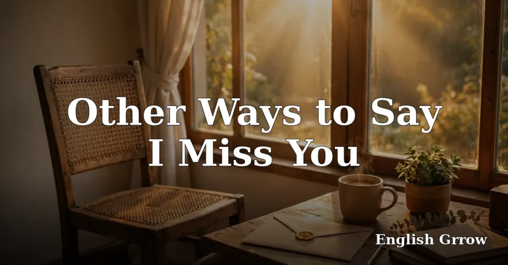 28 Other Ways to Say I Miss You: Professional & Polite Alternatives (2026)