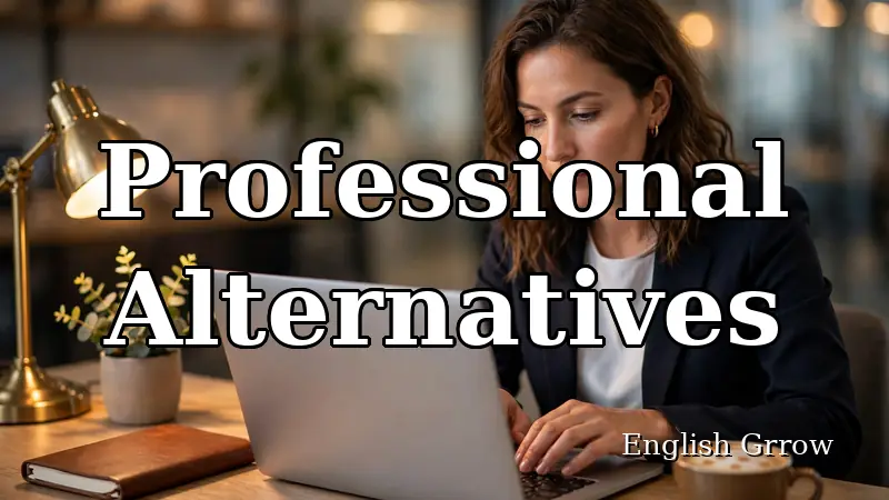 Professional alternatives for saying I understand your point of view at work