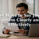 25 Other Ways to Say Just to Confirm Clearly and Effectively: Professional and Polite Alternatives