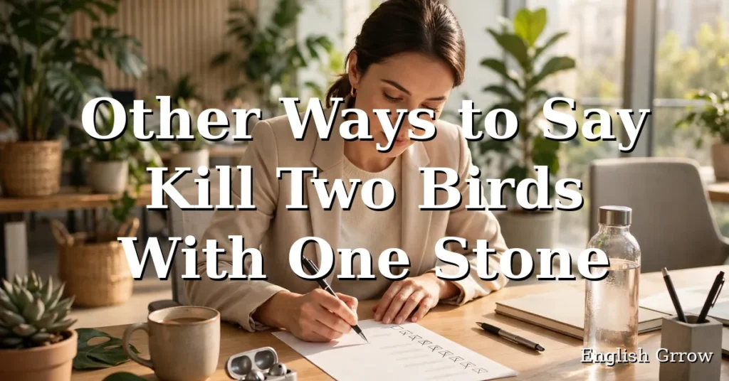 25 Other Ways to Say “Kill Two Birds With One Stone”: Professional & Polite Alternatives (2026)