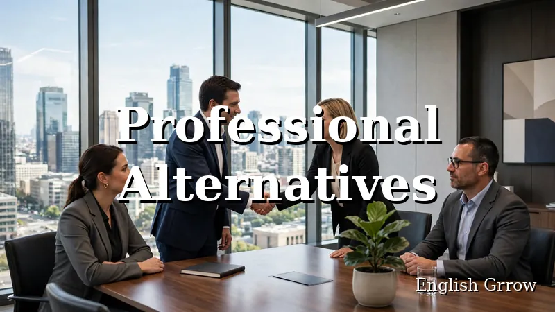Business professionals shaking hands in a modern boardroom, illustrating professional alternatives to kill two birds with one stone