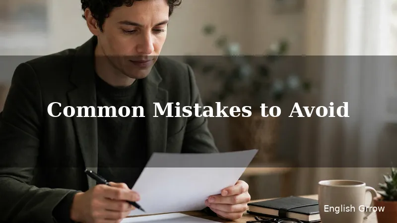 A professional reviewing a printed email draft thoughtfully before sending it