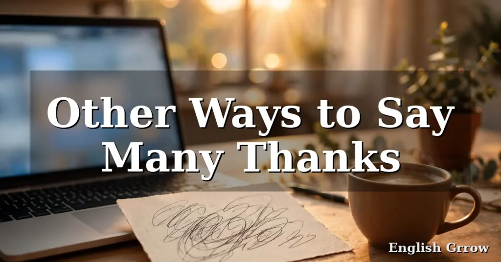30 Other Ways to Say Many Thanks: Professional & Polite Alternatives (2026)