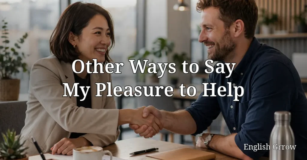 28 Other Ways to Say My Pleasure to Help: Professional & Polite Alternatives (2026)
