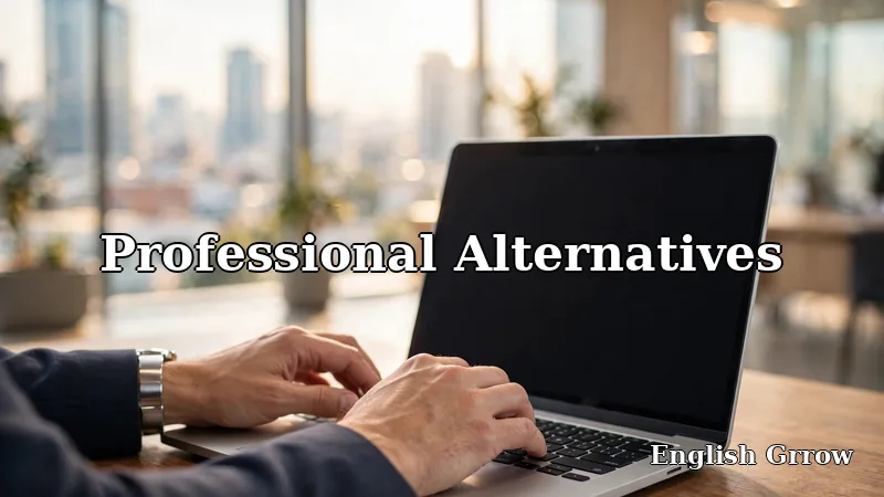 Professional alternatives to the phrase on the other hand for business emails and reports