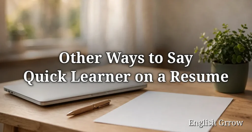 27 Other Ways to Say Quick Learner on a Resume: Professional Alternatives (2026)