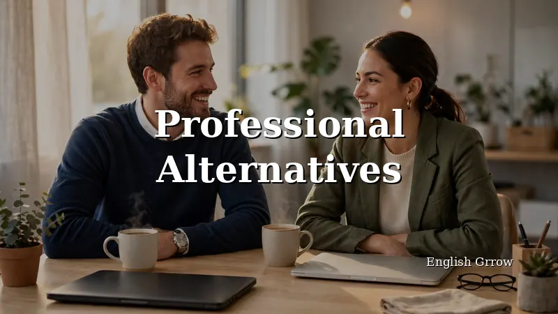 Two colleagues having a calm, friendly conversation over coffee in a bright modern office