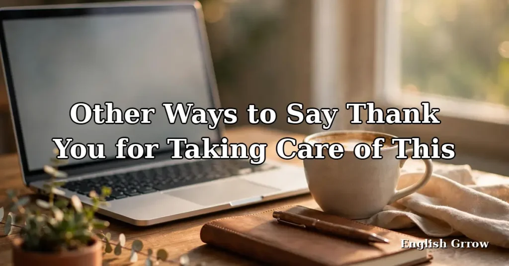 Other Ways to Say Thank You for Taking Care of This - featured image