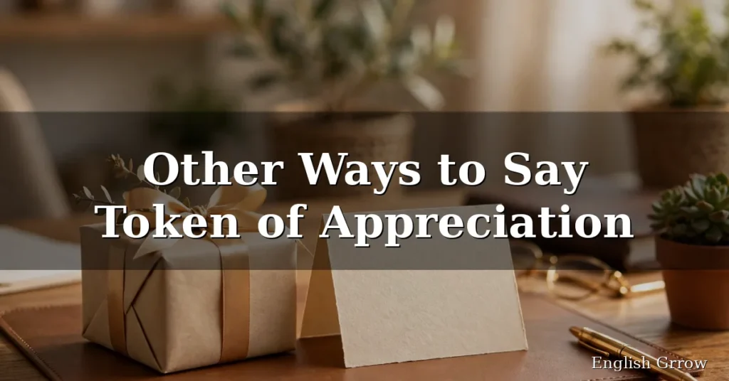 27 Other Ways to Say Token of Appreciation: Professional & Polite Alternatives (2026)