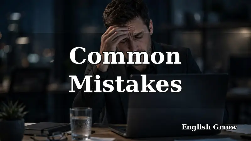 Stressed professional reviewing an email to avoid common mistakes with unfortunately