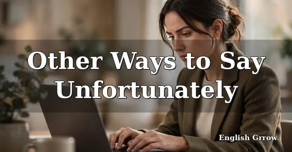 Other Ways to Say Unfortunately - professional guide to polite alternatives for business emails