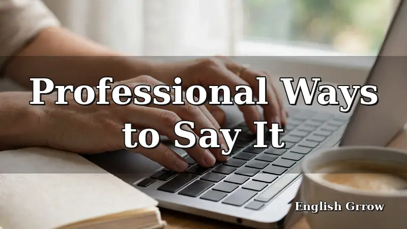 Professional typing a thoughtful email using a polite alternative to unfortunately
