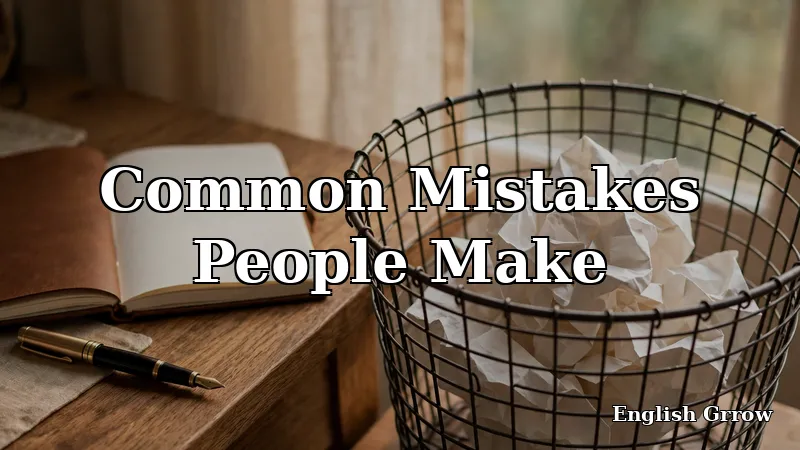 A crumpled letter in a wastebasket representing common requester spelling mistakes to avoid