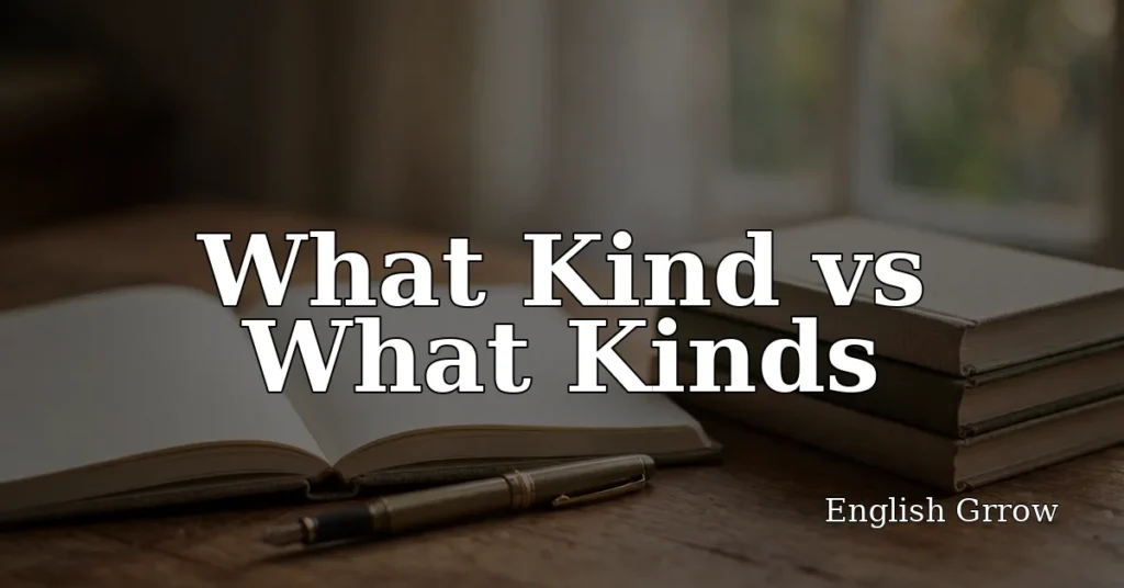 What Kind vs What Kinds: Meaning, Difference & Examples (2026)
